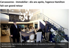 Carcassonne - immobilier : dix ans après, l'agence hamilton fait son grand retour Hamilton