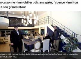 Carcassonne - immobilier : dix ans après, l'agence hamilton fait son grand retour Hamilton