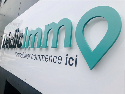 1ère enseigne posée Déclic immo