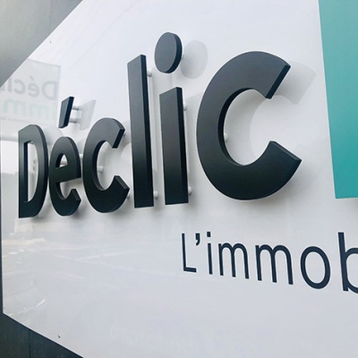 1ère enseigne posée Déclic immo