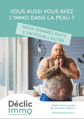Campagne de communication recrutement Déclic immo