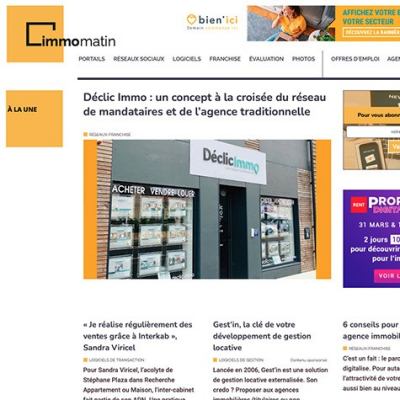 Déclic immo dans immo matin Déclic immo