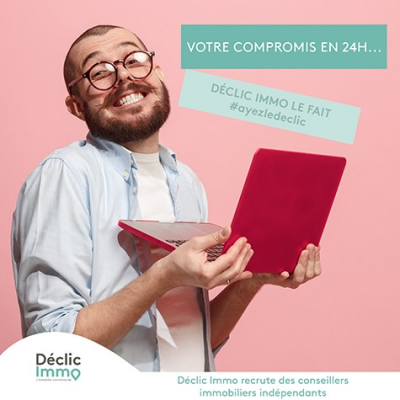 Campagne de communication pour les pros de l’immobilier Déclic immo