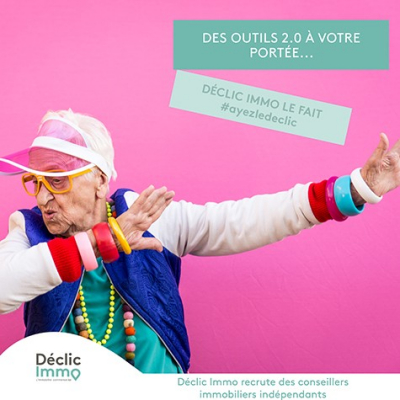 Campagne de communication pour les pros de l’immobilier Déclic immo