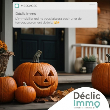 Annonce d'halloween Déclic immo