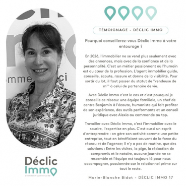 Témoignage déclic immo - marie-blanche bidot Déclic immo