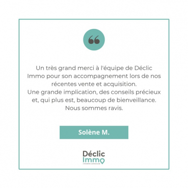 Nouvel avis client du centre déclic immo 33 Déclic immo