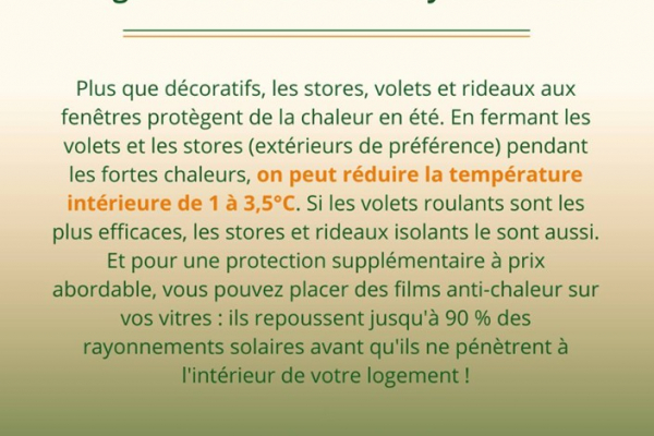 Rafraîchir son logement, sans surconsommer ! Jeko immobilier