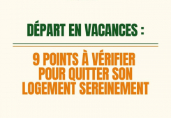 Départ en vacances : ce qu’il faut vérifier pour quitter son logement sereinement Jeko immobilier
