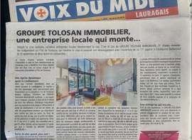 La voix du midi parle du groupe tolosan immobilier Groupe tolosan immobilier