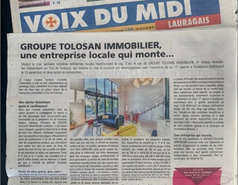 La voix du midi parle du groupe tolosan immobilier Groupe tolosan immobilier