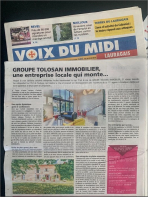 La voix du midi parle du groupe tolosan immobilier Groupe tolosan immobilier