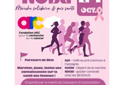 Marche octobre rose cassagne Castex immo