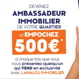 Lamalou immobilier vous offre 500 euros Lamalou immobilier