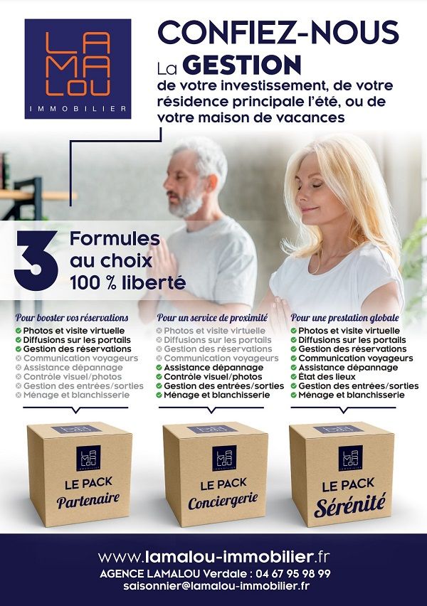 Conciergerie Location saisonnières nos formules