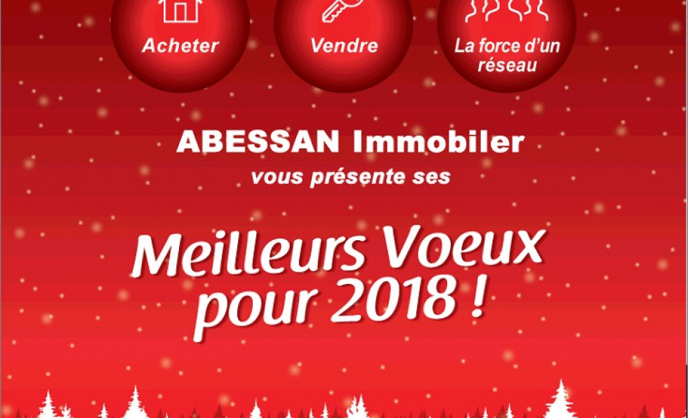 Abessan vous présente tous ses voeux pour 2018 Abessan immobilier