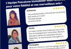 Votre avis compte pour pescalune immobilier ! Pescalune immobilier