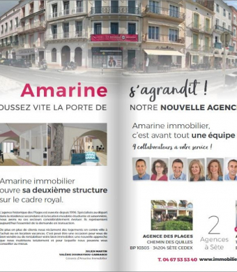 On s'agrandit Agence amarine