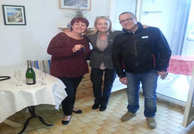 Mme baumel et m frottier ont acheté un appartement au cap d'agde S'antoni immobilier