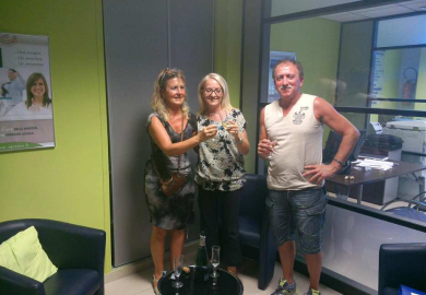 Mme delouche et m chometon ont trouvé  leur maison au grau d'agde S'antoni immobilier