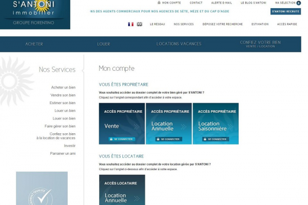 Accès propriétaire  Soleil & prestige immobilier