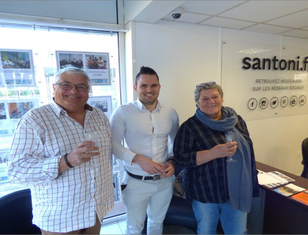 Clients heureux de leur acquisition S'antoni immobilier