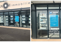 De nouvelles affiches dans les vitrines des agences s'antoni ! Soleil & prestige immobilier