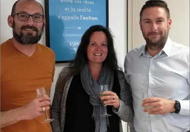 M et mme valentin acquéreurs à mèze S'antoni immobilier