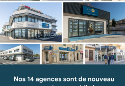 Réouverture au public de nos 14 agences ! Soleil & prestige immobilier