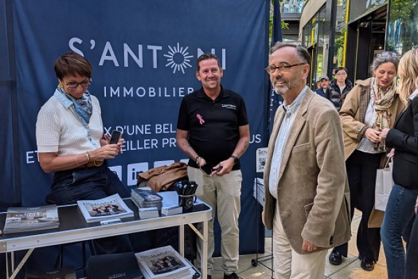 S'antoni immobilier présent aux rencontres de l'immobilier à béziers Soleil & prestige immobilier