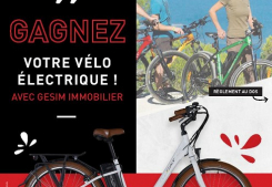 Concours : le gagnant a récupéré son vélo électrique Groupe gesim