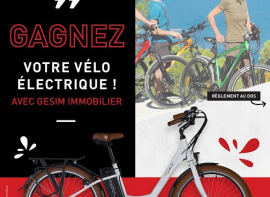 Concours : le gagnant a récupéré son vélo électrique Groupe gesim