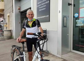 Concours : le gagnant a récupéré son vélo électrique Groupe gesim