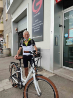 Concours : le gagnant a récupéré son vélo électrique Groupe gesim