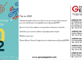 Le groupe gesim vous souhaite une bonne anne 2022 Groupe gesim