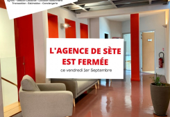 Agence de sete fermee Groupe gesim