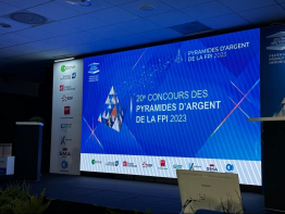 Jacques rossi (présidente de la fnaim 34) avec christophe sintes vice président à la soirée de la fpi Gestimmo