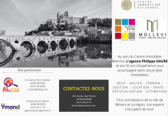 Notre nouveau flyer! Agences daure immobilier