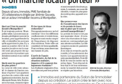 « un marché locatif porteur » - interview midi libre Immobis