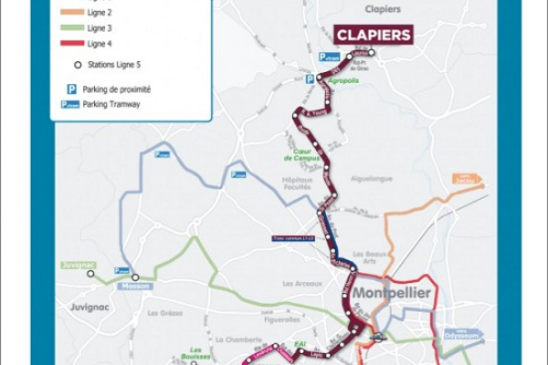 Le tramway arrive à clapiers ! Domis