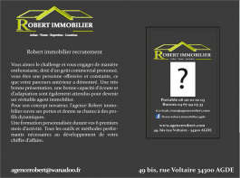 Devenir agent immobilier Robert immobilier