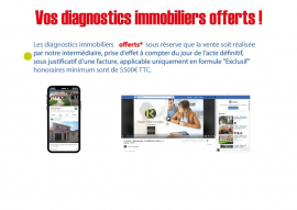 Vos diagnostics immobiliers offerts 06/06/2022 Robert immobilier