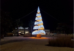 Illumination du sapin de noël 2018 de la ville d'agde - le cap d'agde Inter-med-immo34