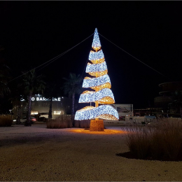 Illumination du sapin de noël 2018 de la ville d'agde - le cap d'agde Inter-med-immo34 - prestige