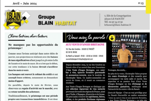 Immomag le faouët n°13 - avril 2024 Reseau blain habitat
