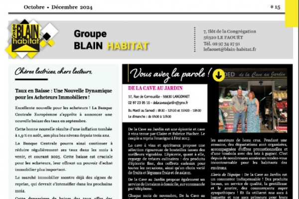 Immomag le faouët n°15 - octobre 2024 Reseau blain habitat