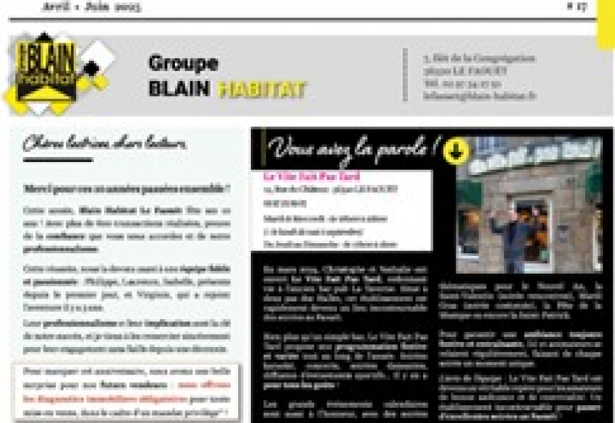 Immomag le faouët n°17 - avril 2025 Reseau blain habitat