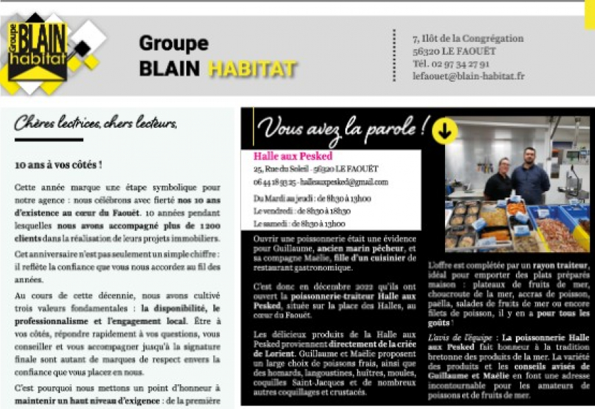 Immomag le faouët n°18 - juillet 2025 Reseau blain habitat