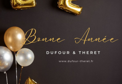 Dufour & theret immobilier vous souhaite une bonne et heureuse année 2024 ! Dufour & theret