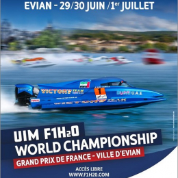 Ce weekend à evian, championnat du monde de f1 motonautisme New house immobilier
